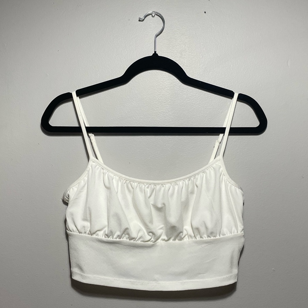 Ruched Bust Crop Top Camisole